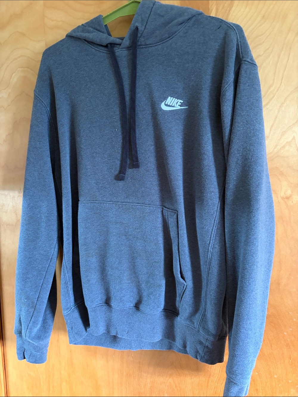 Nike grey Pullover Hoodie with White Logo